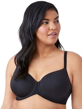 wacoal ultimate side smoother underwire t-shirt bra black 36dd